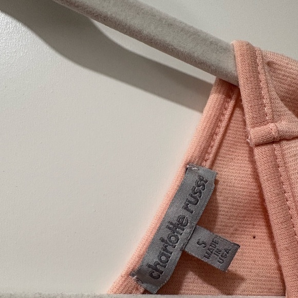 Pink Ruffle Bow Peplum Top - Picture 3 of 3